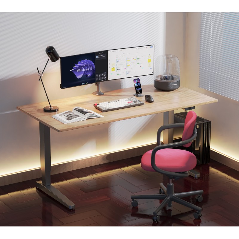 NBMounts Twin Arm Gas Desktop Monitor Mount (upgraded version) - H180 - Twin Arm Gas Desktop Monitor Mount (upgraded version)