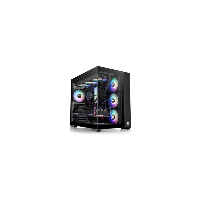 Thermaltake View 380 TG ARGB - Mid Tower PC Case - Black, Tempered Glass, ARGB Fans — Buy in Cyprus with Fast Delivery