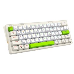 Armaggeddon Mechanical Gaming Keyboard - GMK-100 - Tri-Mode (2.4GHz+BT+USB-C) 63 Keys Linear (Red) Spring White