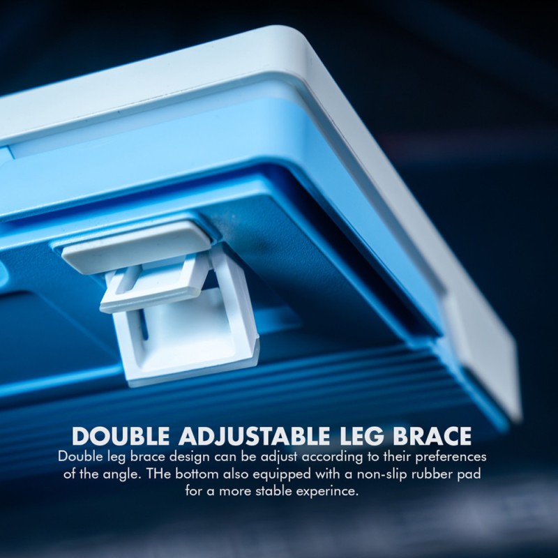 Armaggeddon Mechanical Gaming Keyboard - GMK-100 - Tri-Mode (2.4GHz+BT+USB-C) 63 Keys Linear (Red) Spring White