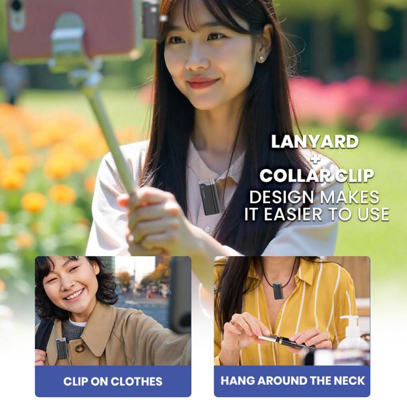 SonicGear Wireless 2x Lavalier ClipOn Microphones - WLM3000 DUO - SonicGear Wireless 2x Lavalier ClipOn Microphones