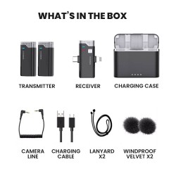 SonicGear Wireless 2x Lavalier ClipOn Microphones - WLM3000 DUO - SonicGear Wireless 2x Lavalier ClipOn Microphones