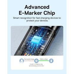 Baseus Cable USB-C to USB-C Tungsten Gold Black - 240W 1.0m — Buy in Cyprus with Fast Delivery