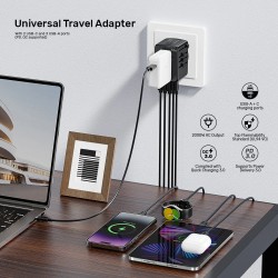 Unitek Universal Travel Wall Charger - P1121A - 35W 2xUSB-C + 3xUSB-A — Buy in Cyprus with Fast Delivery