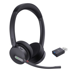 Yealink Headset - WH64 - Wireless Dual-Mode DECT Bluetooth 3-Mic NC with DECT Dongle — Buy in Cyprus with Fast Delivery