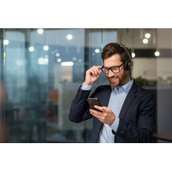 Yealink Headset - WH64 - Wireless Dual-Mode DECT Bluetooth 3-Mic NC with DECT Dongle — Buy in Cyprus with Fast Delivery