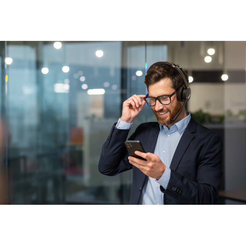 Yealink Headset - WH64 - Wireless Dual-Mode DECT Bluetooth 3-Mic NC with DECT Dongle — Buy in Cyprus with Fast Delivery