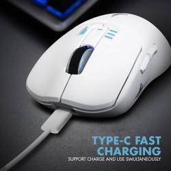 Armaggeddon Gaming Mouse - MIRAGE-V - Wired+2.4G+BT Recharge 5B White — Buy in Cyprus with Fast Delivery