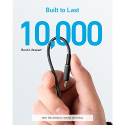 Anker Mobile Cable - 322 - USB-C to USB-C Cable 1.8m Braided Black — Buy in Cyprus with Fast Delivery