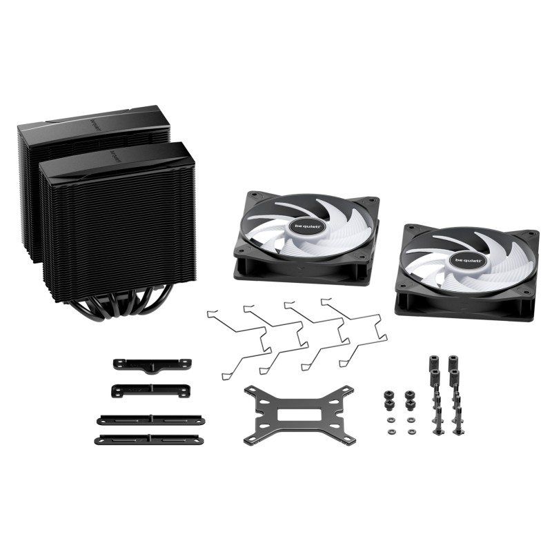 be quiet! Pure Rock Pro 3 LX - BK043 - Black, Dual 120mm PWM Fans, 6 Heatpipes, 250W TDP — Buy in Cyprus with Fast Delivery