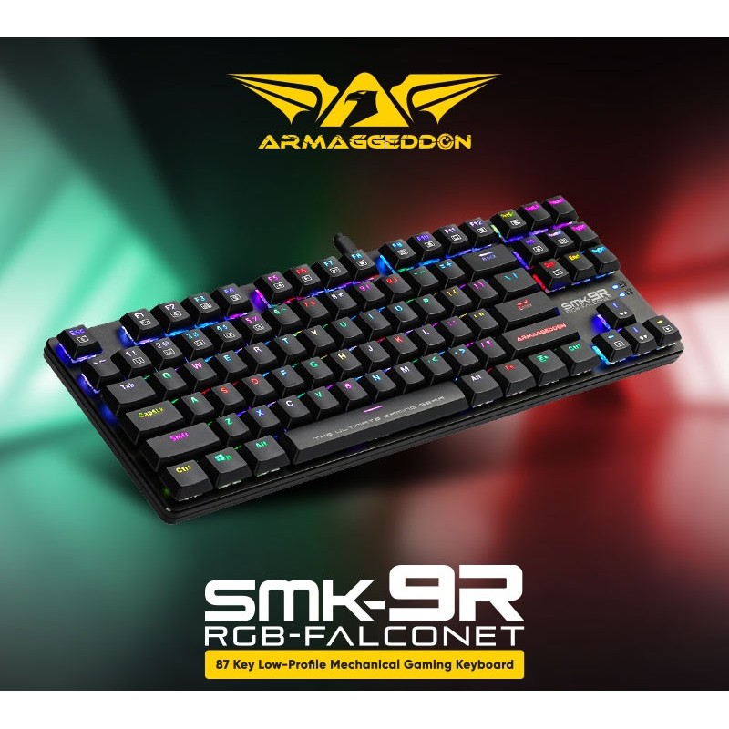 Armaggeddon Low Profile Mechanical Keyboard - SMK-9R - 87 Black Switch Keys — Buy in Cyprus with Fast Delivery