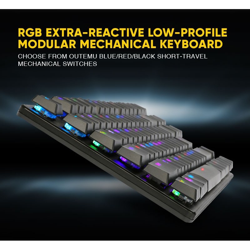 Armaggeddon Low Profile Mechanical Keyboard - SMK-9R - 87 Black Switch Keys — Buy in Cyprus with Fast Delivery