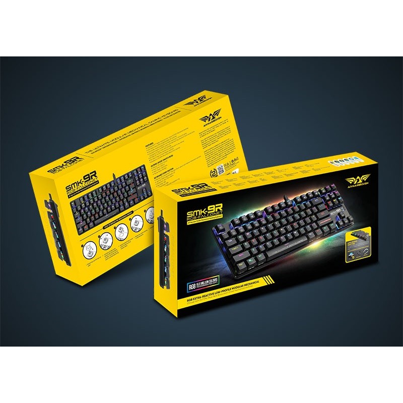 Armaggeddon Low Profile Mechanical Keyboard - SMK-9R - 87 Black Switch Keys — Buy in Cyprus with Fast Delivery