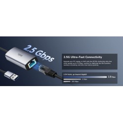 Cudy Converter - UE25A - USB-A to 2.5Gbe LAN Aluminium — Buy in Cyprus with Fast Delivery
