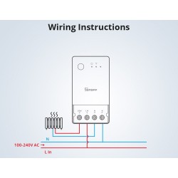 Sonoff WiFi Smart Switch POW Origin Smart Power Meter - POWR3 - 16A — Buy in Cyprus with Fast Delivery