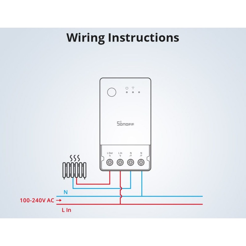 Sonoff WiFi Smart Switch POW Origin Smart Power Meter - POWR3 - 16A — Buy in Cyprus with Fast Delivery