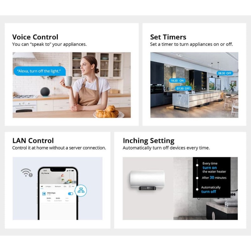 Sonoff WiFi Smart Switch POW Origin Smart Power Meter - POWR3 - 16A — Buy in Cyprus with Fast Delivery