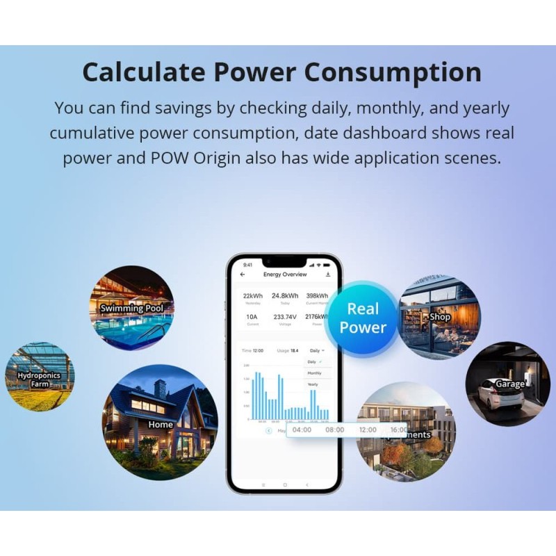 Sonoff WiFi Smart Switch POW Origin Smart Power Meter - POWR3 - 16A — Buy in Cyprus with Fast Delivery