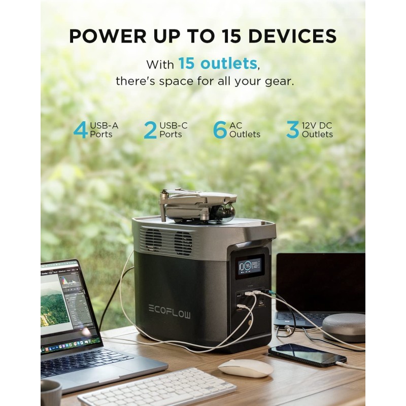 EcoFlow Portable Power Station - DELTA 2 - UK, 1800W — Buy in Cyprus with Fast Delivery
