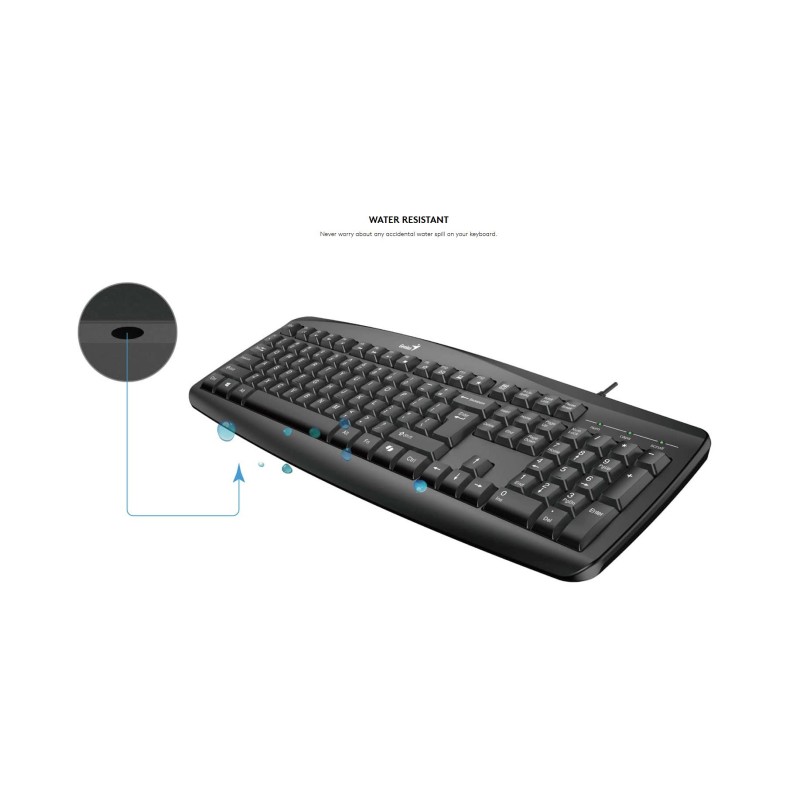 Genius Keyboard-Mouse Set - KM-200 - Wired, Russian — Buy in Cyprus with Fast Delivery
