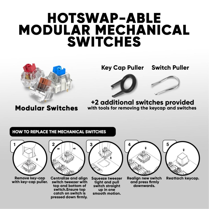 Armaggeddon Mechanical Gaming Keyboard - MKA-7C - Black 104 Keys Linear Red — Buy in Cyprus with Fast Delivery