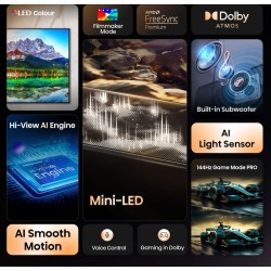 Hisense TV - 75E8Q - 75'' 4K Smart QLED MINI LED 144hz TV — Buy in Cyprus with Fast Delivery