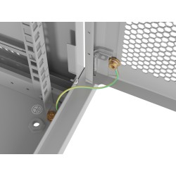 Lanberg Wall Rack 19'' with Perforated Door - 4U 45cm Grey FLAT PACKED — Buy in Cyprus with Fast Delivery