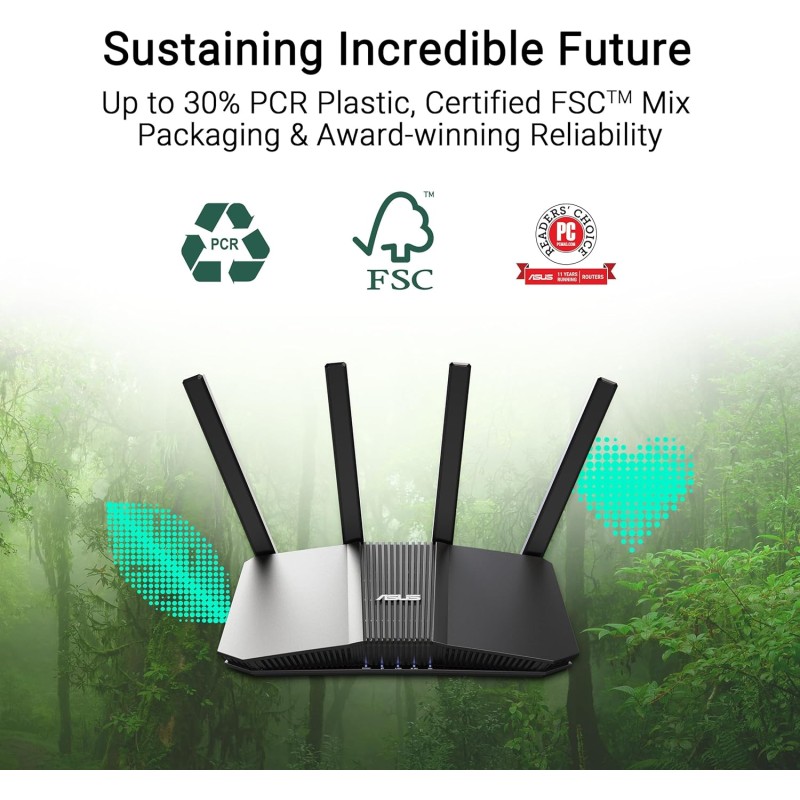 ASUS WLAN Router - BE3600 - Wi-Fi 7 Dual Band 2.5GbE VPNFusion USB RT-BE58U — Buy in Cyprus with Fast Delivery