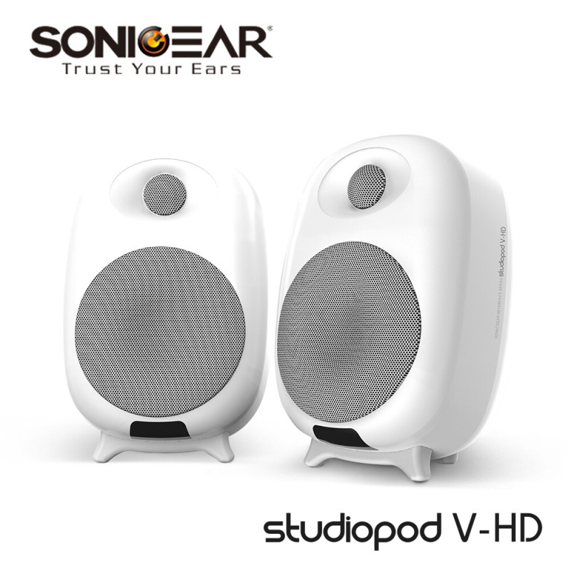 SonicGear StudioPod - V-HD 2.0 - 80W Active Bluetooth Speakers Optical Input & Remote Control