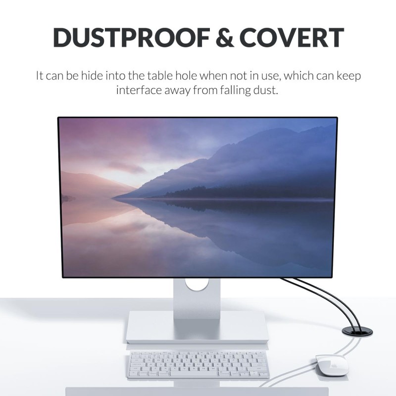 Orico USB-A Hub - DESK-4U - USB-A Hub 4Port USB3.0 Desktop Mount — Buy in Cyprus with Fast Delivery