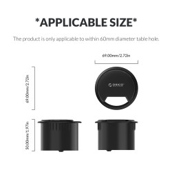 Orico USB-A Hub - DESK-4U - USB-A Hub 4Port USB3.0 Desktop Mount — Buy in Cyprus with Fast Delivery