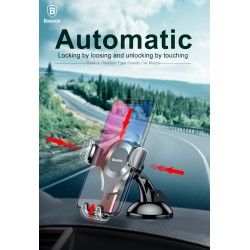 Baseus Osculum Type Gravity Dashboard Car Mount - SUYL-XP0S - Osculum Type Gravity Dashboard Car Mount Black