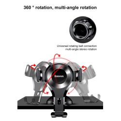 Baseus Osculum Type Gravity Dashboard Car Mount - SUYL-XP0S - Osculum Type Gravity Dashboard Car Mount Black