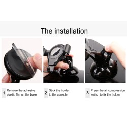 Baseus Osculum Type Gravity Dashboard Car Mount - SUYL-XP0S - Osculum Type Gravity Dashboard Car Mount Black