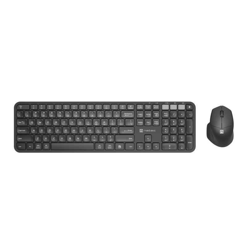 Natec Keyboard & Mouse Wireless Combo BT & 2.4GHz - OCTOPUS 2 - Wireless, BT & 2.4GHz — Buy in Cyprus with Fast Delivery