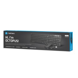 Natec Keyboard & Mouse Wireless Combo BT & 2.4GHz - OCTOPUS 2 - Wireless, BT & 2.4GHz — Buy in Cyprus with Fast Delivery