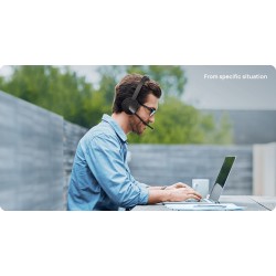 Yealink Headset Wireless Bluetooth 3-Mic NC with BT Dongle - BH70 - Dual Teams — Buy in Cyprus with Fast Delivery