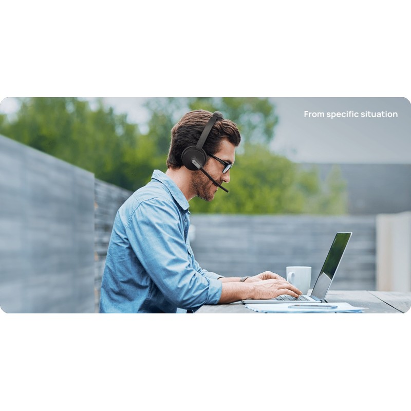 Yealink Headset Wireless Bluetooth 3-Mic NC with BT Dongle - BH70 - Dual Teams — Buy in Cyprus with Fast Delivery