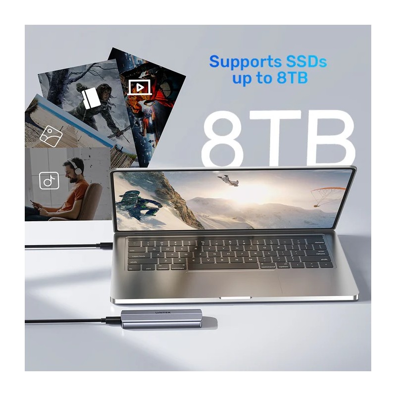 Unitek USB-C NVME PCIe Enclosure 10Gbps - S1241B - USB-C, NVME PCIe Enclosure, 10Gbps — Buy in Cyprus with Fast Delivery