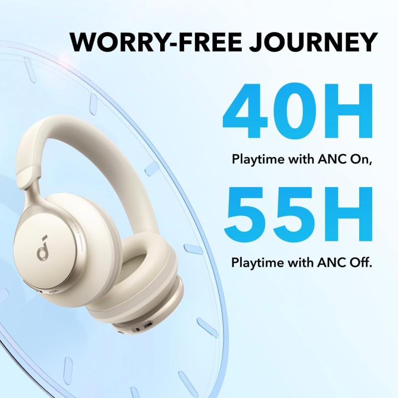 Anker Soundcore Headphones - HiRes ANC Space One White — Buy in Cyprus with Fast Delivery