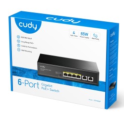Cudy Switch PoE Gigabit - GS1006P - 4PoE + 2GbE Uplink 65W — Buy in Cyprus with Fast Delivery