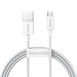 Baseus Superior Series USB to Micro - 2A 1m White — Buy in Cyprus with Fast Delivery