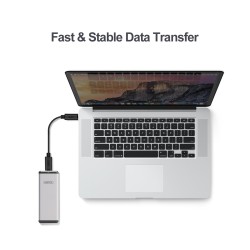 Unitek USB3.0 M.2 SSD SATA Aluminium Enclosure - Y-3365 - USB3.0 M.2 SSD SATA Aluminium Enclosure