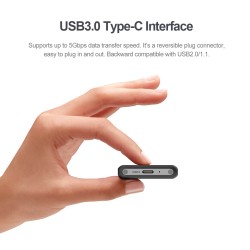 Unitek USB3.0 M.2 SSD SATA Aluminium Enclosure - Y-3365 - USB3.0 M.2 SSD SATA Aluminium Enclosure