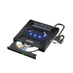 Unitek Optical External Drive & 5in1 USB Hub - T1037A - Optical External Drive & 5in1 USB Hub