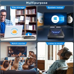 Unitek Optical External Drive & 5in1 USB Hub - T1037A - Optical External Drive & 5in1 USB Hub