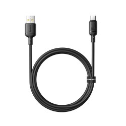 Baseus Cable USB-C to USB-A Silky Series - 1.0m - 100W - Black — Buy in Cyprus with Fast Delivery