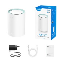 Cudy Mesh AX1500 Dual Band Gigabit Wi-Fi 6 Addon - M1500 - AX1500 Dual Band Gigabit Wi-Fi 6 Addon