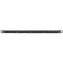 Lanberg Patch Panel - 24-Port 0.5U 19' CAT6 UTP Black — Buy in Cyprus with Fast Delivery