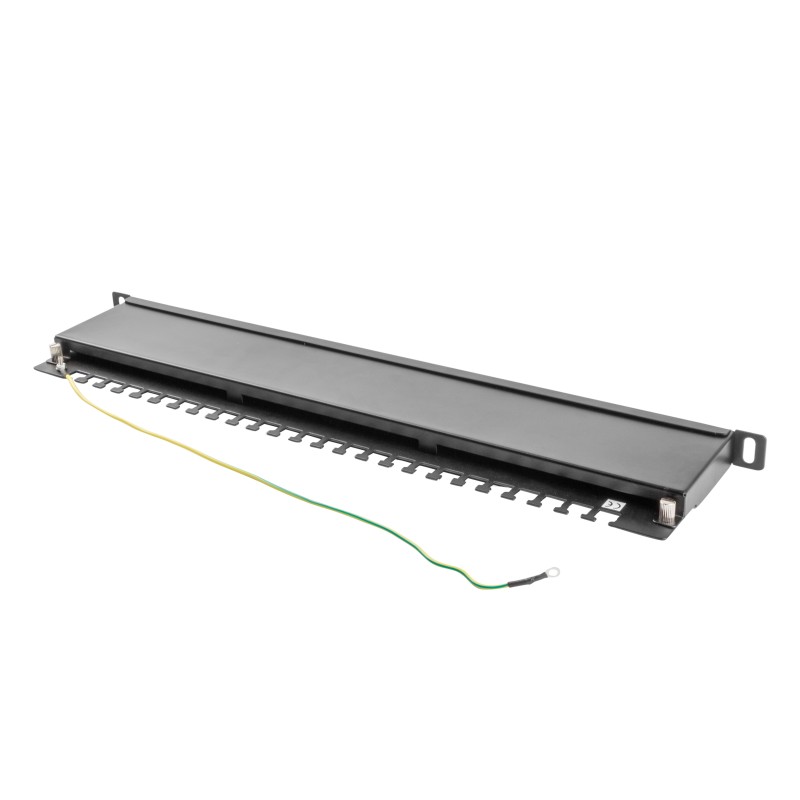 Lanberg Patch Panel - 24-Port 0.5U 19' CAT6 UTP Black — Buy in Cyprus with Fast Delivery